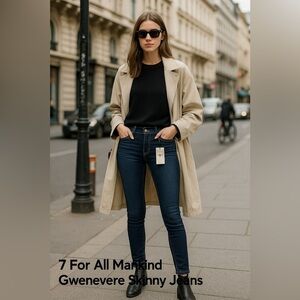 7 For All Mankind Gwenevere Skinny Jeans Size 24